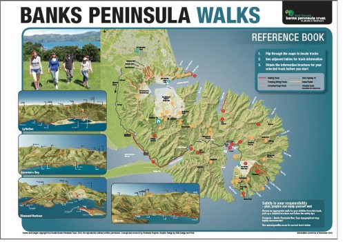 Reference book covering all the current walks on Banks Peninsula.